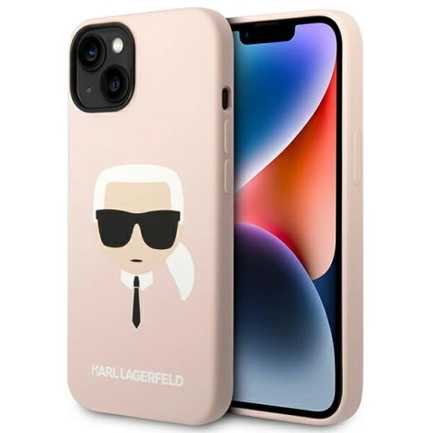 Etui Karl Lagerfeld KLHMP14MSLKHLP do iPhone 14 Plus 6,7" hardcase Silicone Karl`s Head Magsafe